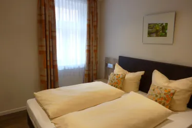 Milcherstich - Doppelbett (© Hotel Stadtmühle)
