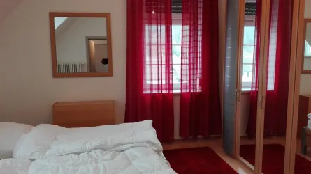 das rote Schlafzimmer, Ansicht 1