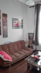 Wohnzimmer mit Ausziehcouch