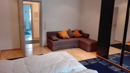 das blaue Schlafzimmer