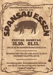 Spansau Plakat (© Förderverein Desloch)