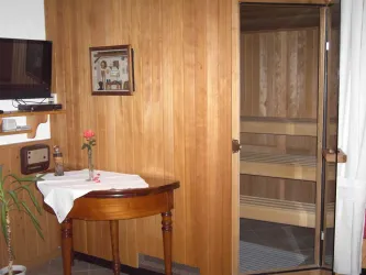 Sauna und TV-Ecke