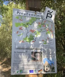 Infotafel Preußensteig am Veldenztor