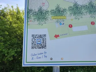 QR-Code für die Stellplatzbuchung