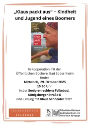 Lesung Klaus Schneider (© Pandion Verlag)