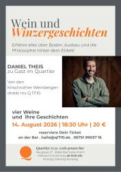 Ein grafisches Design mit einer Orangenen Darstellung eines Kreises. Der Text "Save the date! 17.10 event" ist deutlich sichtbar.