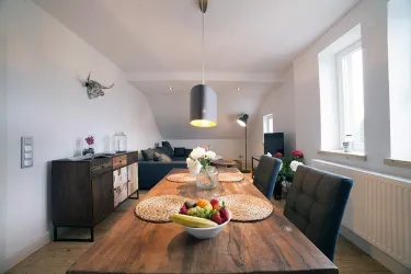 Essplatz im Wohnzimmer