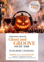 Ein Werbeplakat für eine Veranstaltung namens "Crime & Wine". Es zeigt Alexa Christ, die aus einem Buch liest, und enthält Informationen zu Preisen und Veranstaltungsdetails.