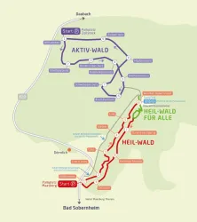 Lageplan FHAW (© Ferienregion Nahe-Glan)