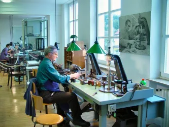 Diamantschleifermuseum Ausstellungsraum