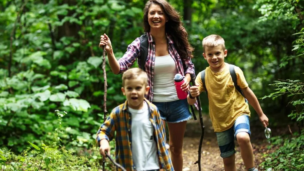 Wandern Familie