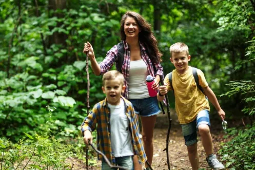 Wandern Familie