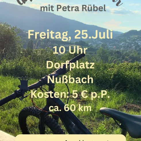E-Bike ab Nußbach 25.7.25 E-Bike ab Nußbach 25.7.25