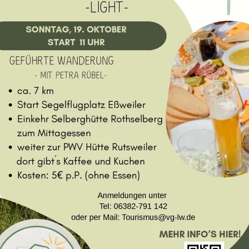 HüttenKulTour light am 19.10 HüttenKulTour light am 19.10