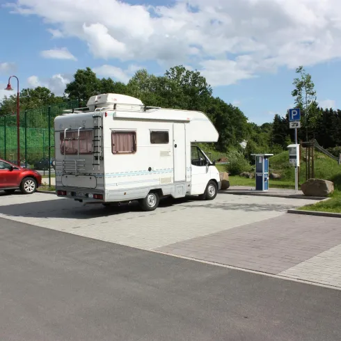 Wohnmobilstellplatz, Ansicht 1