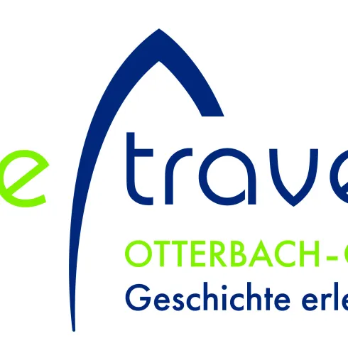 Logo von Time Travel Otterbach-Otterberg. Der Slogan betont, Geschichte erleben zu können.