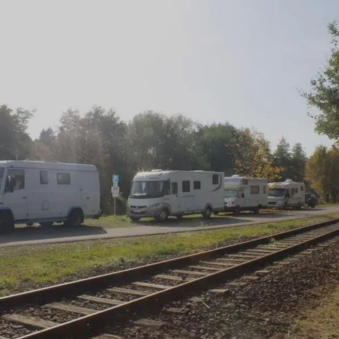 Wohnmobilstellplatz Ausleihstation Draisine