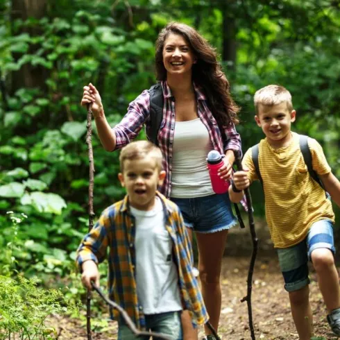 Wandern Familie